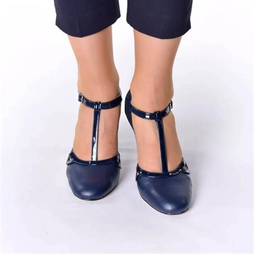 Büyük Numara Topuklu Yazlık Abiye Stiletto 2017 Lacivert