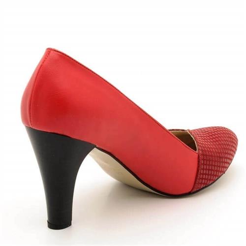 Stiletto Büyük Numara Kadın Ayakkabı 2023 Kırmızı