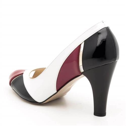 Stiletto Büyük Numara Kadın Topuklu Ayakkabı 1954 Beyaz