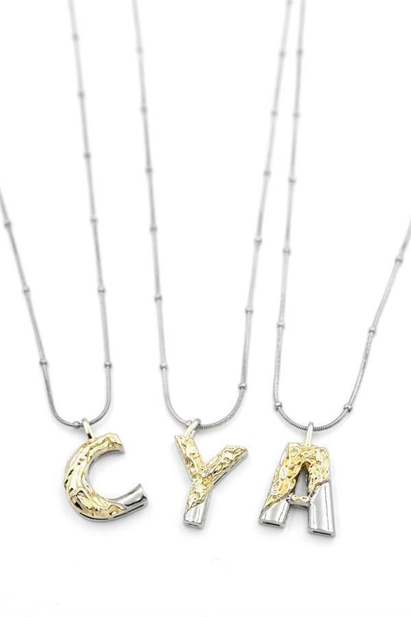 24lü Harf Kolye - Gümüş