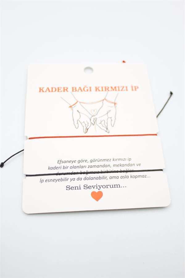 2li Arkadaş Bilekliği - Kırmızı