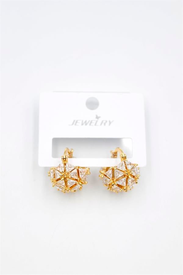 Baget Çanta Küpe - Altın