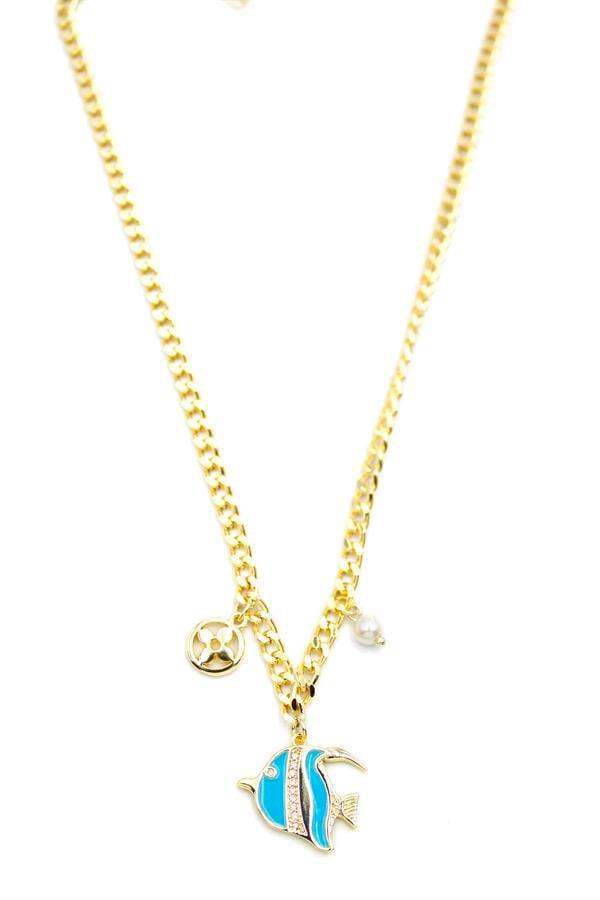 Balık Kolye - Altın