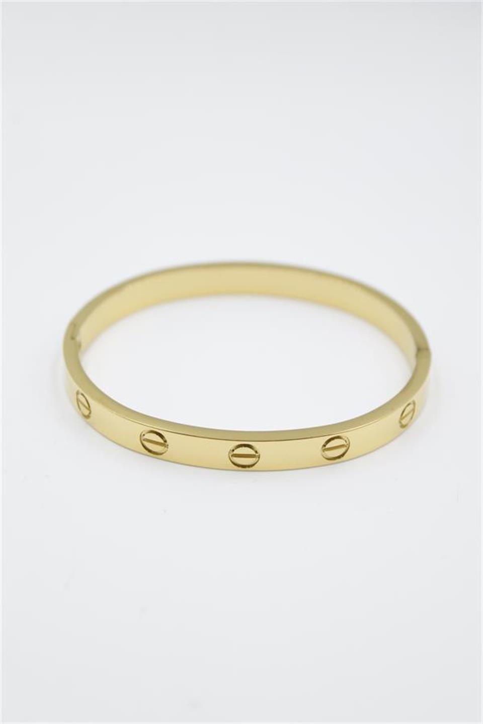 CRT Model Taşsız Bilezik - Altın