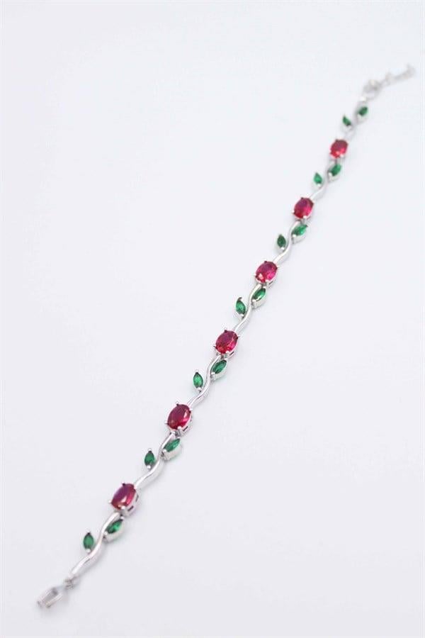 Çiçek Bileklik - Gümüş