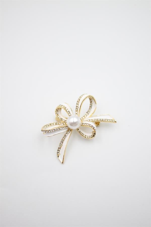 Çiçek Broş - Altın