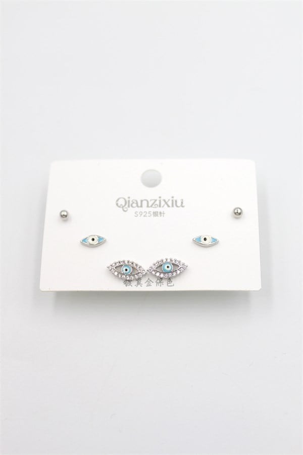 Çoklu Set Küpe - Gümüş