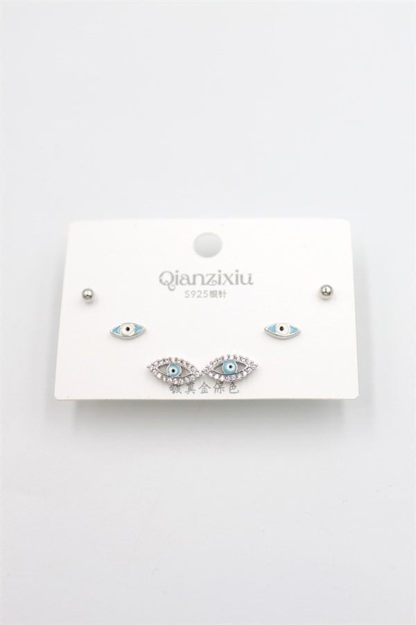 Çoklu Set Küpe - Gümüş