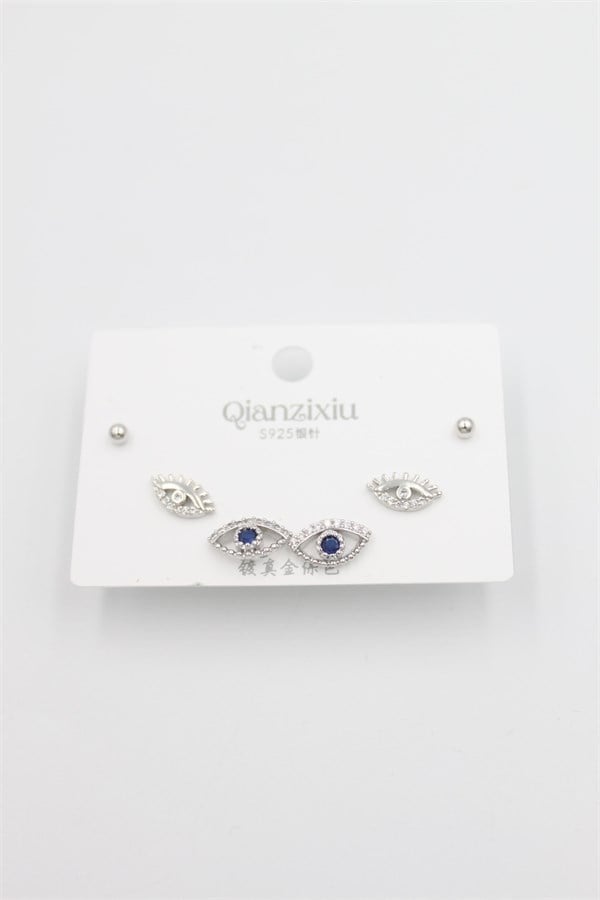 Çoklu Set Küpe - Gümüş