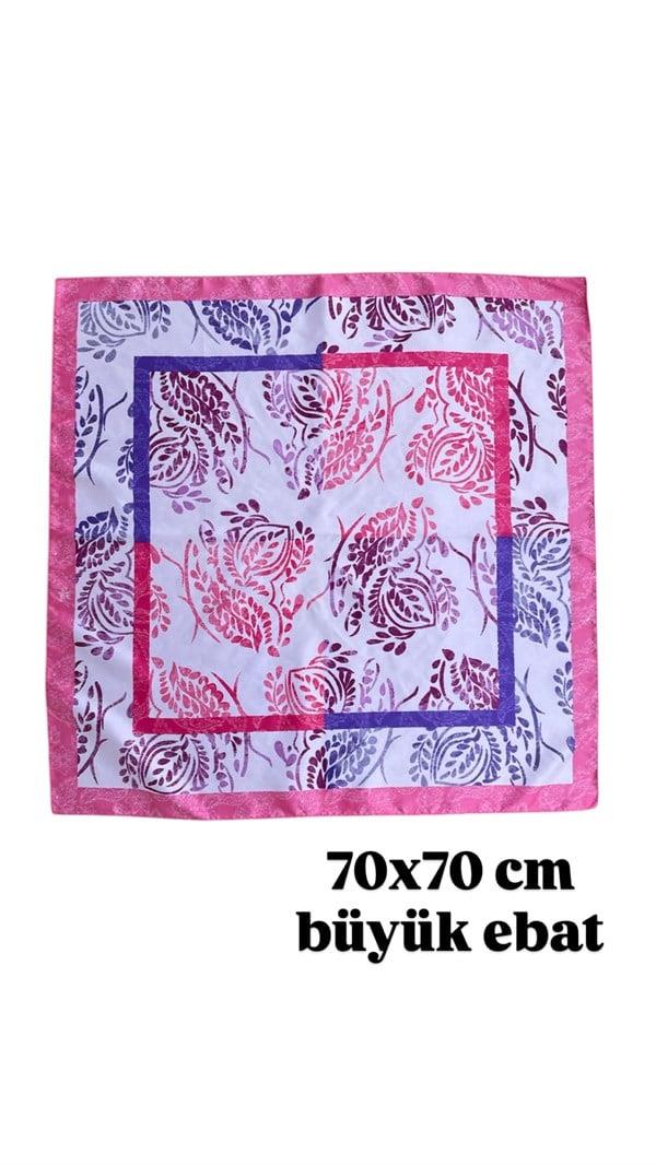 Desenli Fular 70X70 - ÇOK RENKLİ