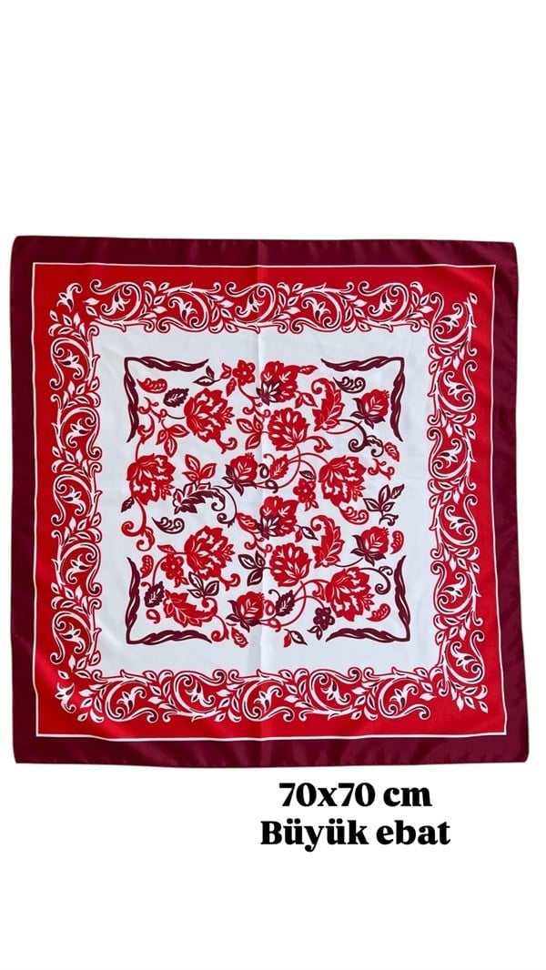 Desenli Fular 70x70cm - ÇOK RENKLİ