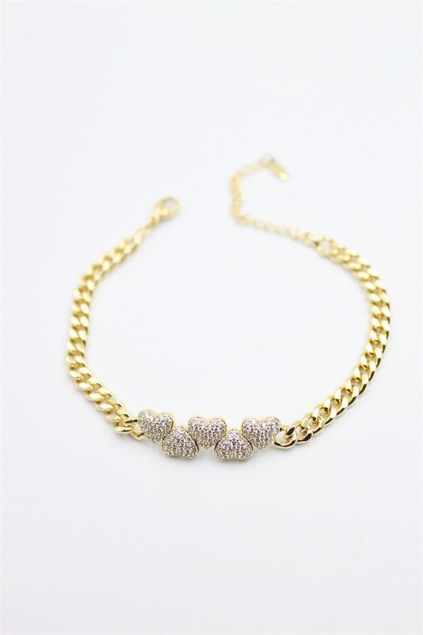 Kalp Xuping Bileklik - Altın