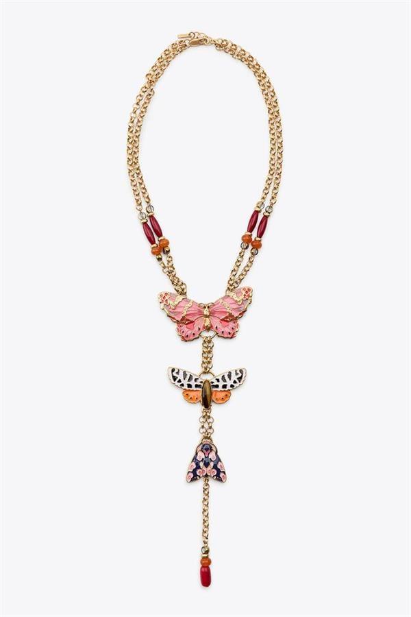 Kelebek Kolye - Altın