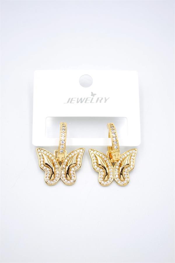 Kelebek Küpe - Altın