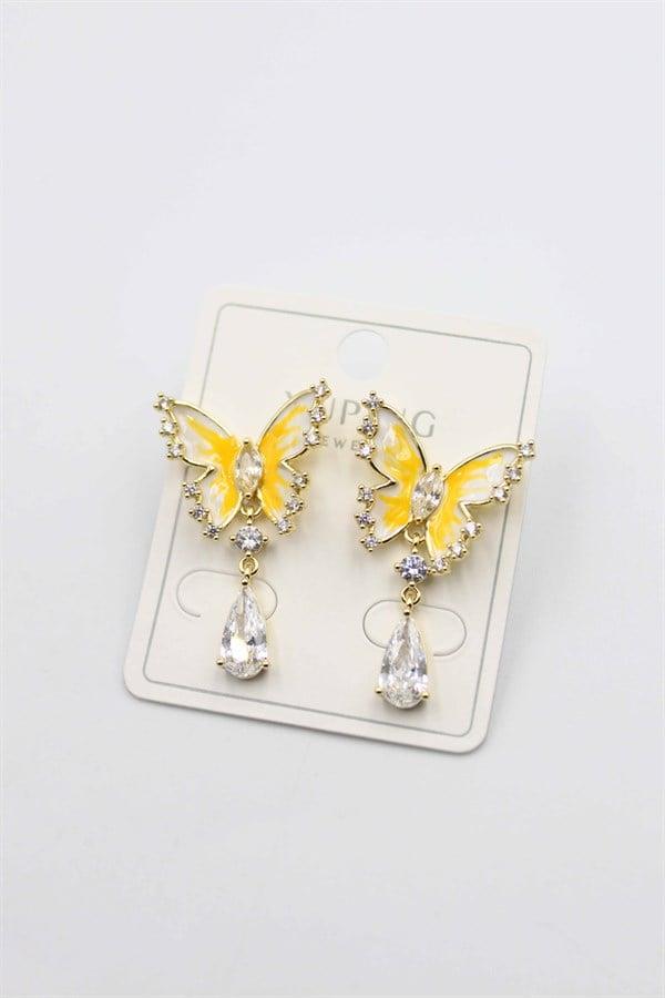 Kelebek Küpe - Altın