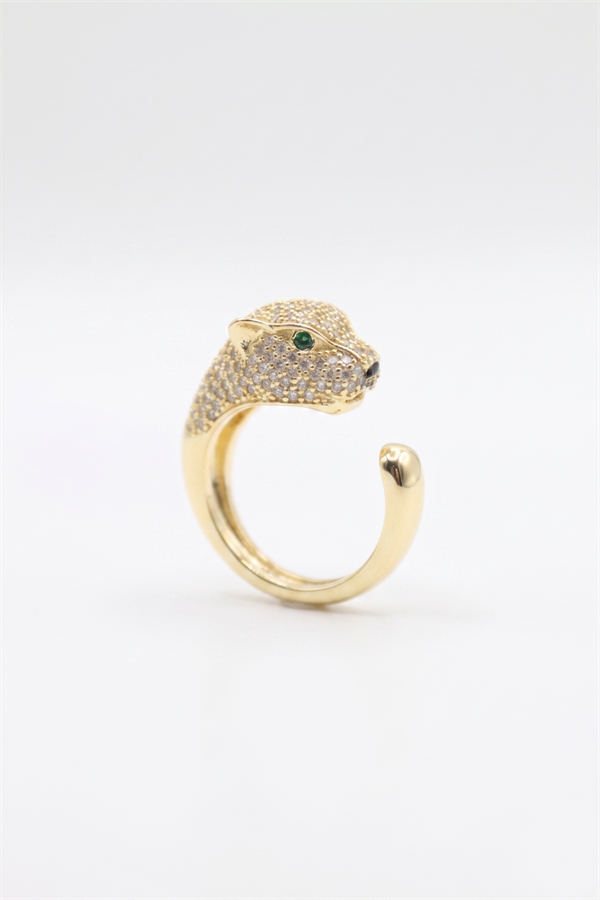 Leopar Yüzük - Altın