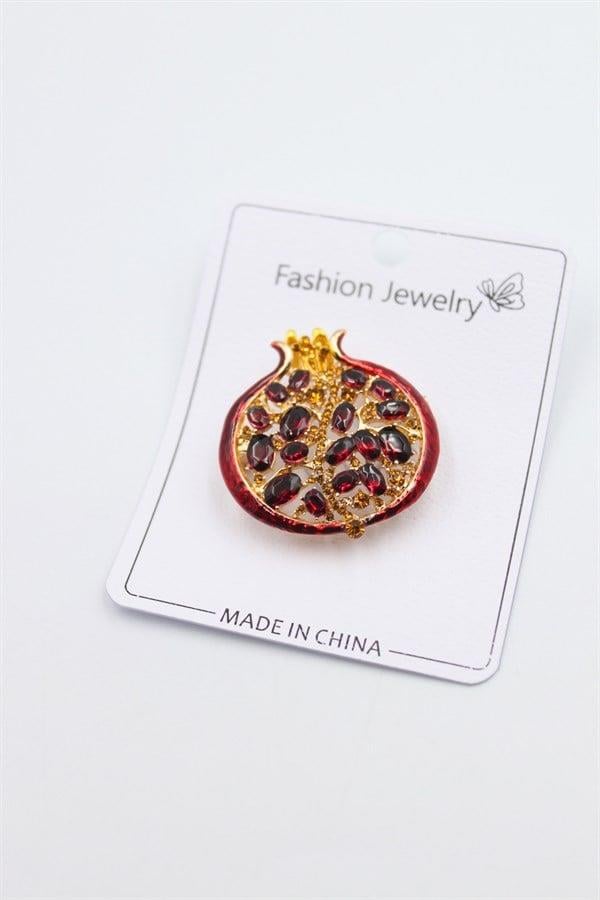 Nar Broş - Kırmızı