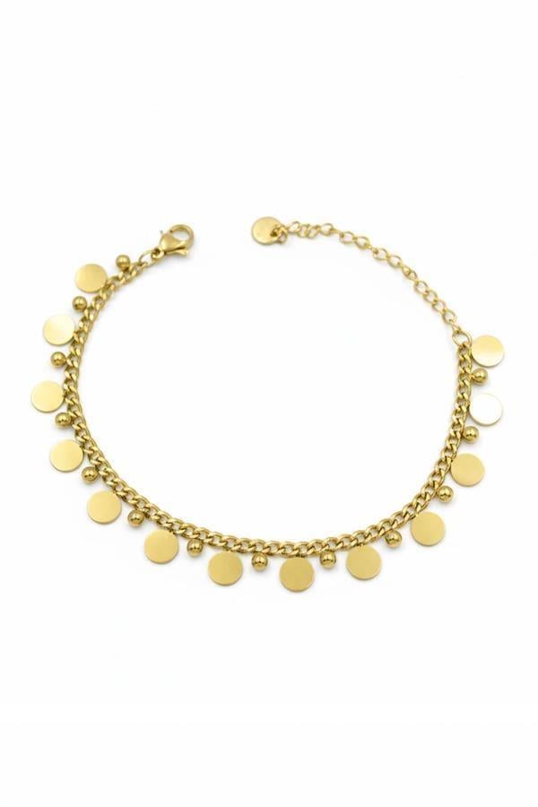 Pullu Bileklik - Altın