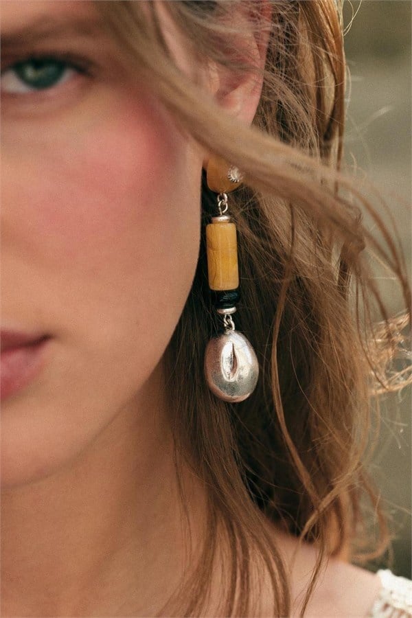 Reçine Küpe - ÇOK RENKLİ