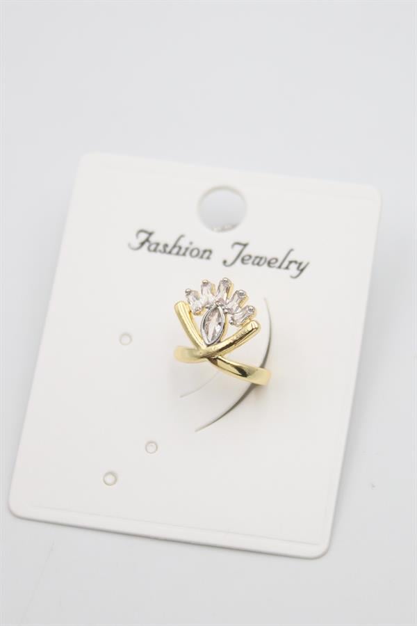 Taşlı Kıkırdak Küpe - Altın