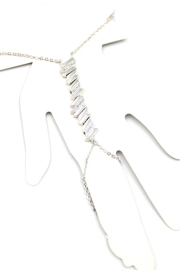 Taşlı Şahmeran Bileklik - Gümüş