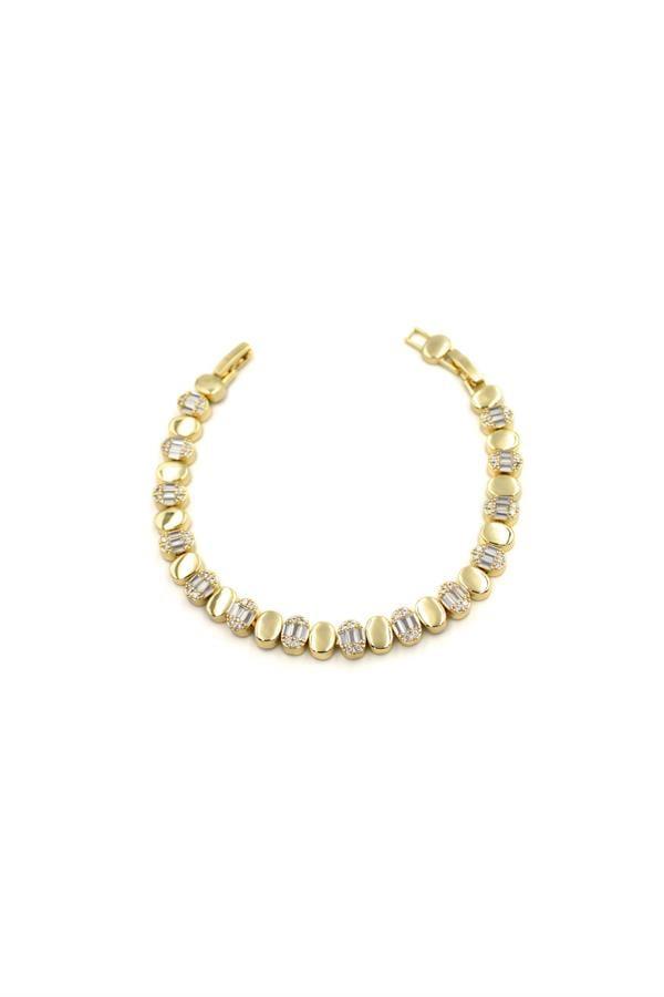 Taşlı VİP Bileklik - Altın