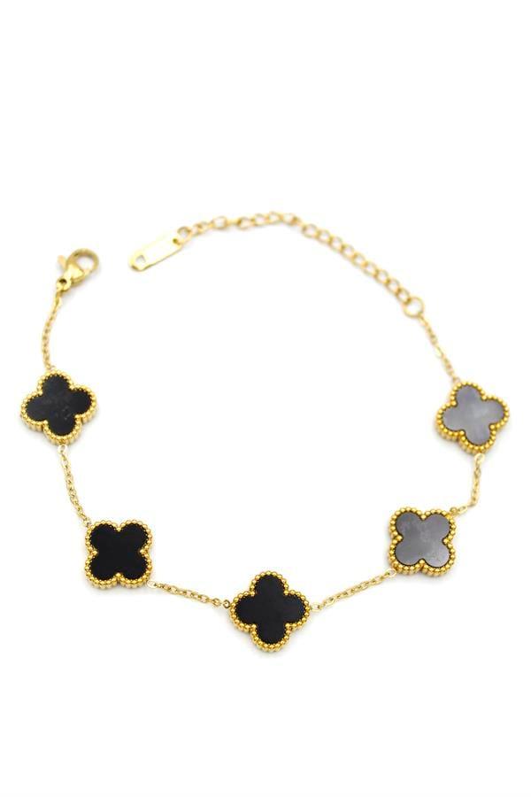 VC Yonca Bileklik - Siyah