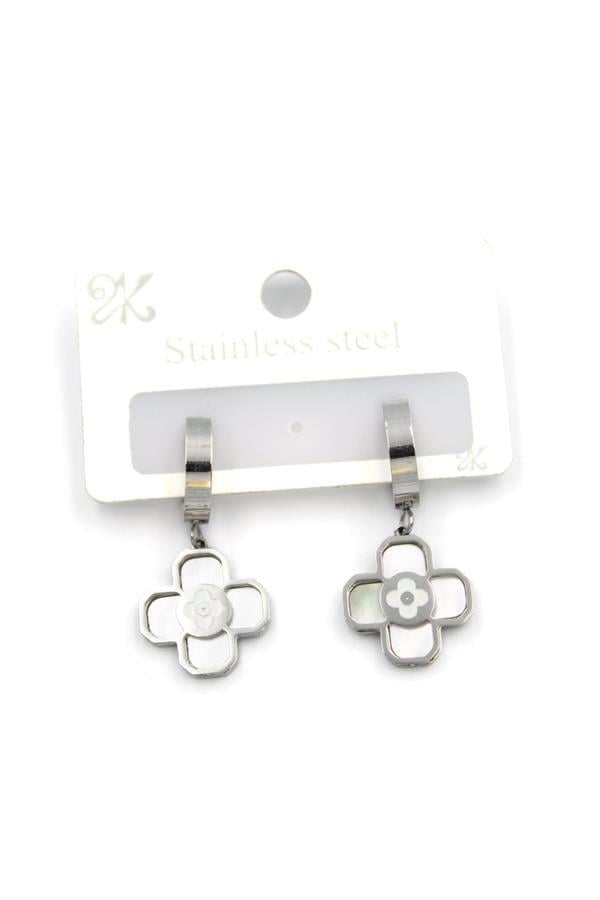 VC Yonca Halka Küpe - Gümüş