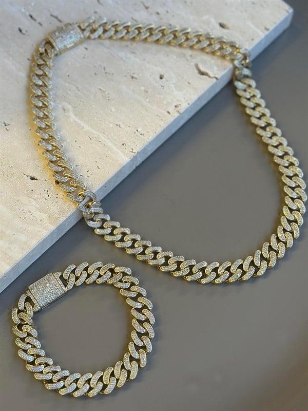 Xuping Gurmet Set  Kolye - Altın