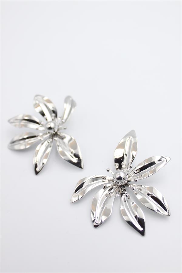 Yaprak Küpe - Gümüş