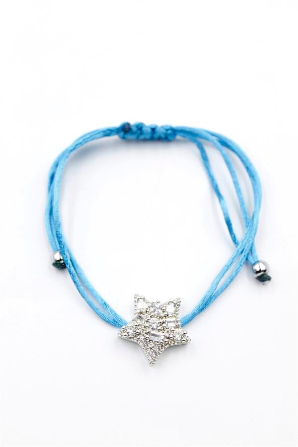Yıldız İp Bileklik - Turkuaz