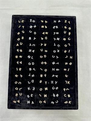 140lı Standlı Harf Tragus Küpe - ÇOK RENKLİ