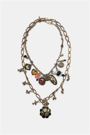 2li Uçlu Kolye Kolye - Altın