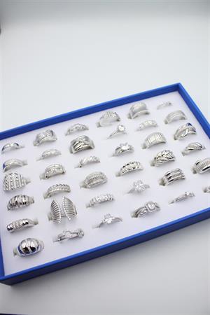 36lı Xuping Yüzük Seti - Gümüş