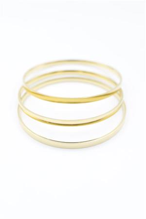 3lü Ajda Bilezik-65mm - Altın