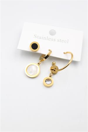 3lü Blg Küpe - Altın