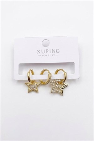 3lü Xuping Küpe - Altın