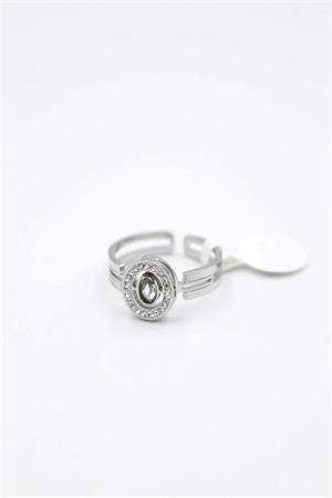 6lı Yuvarlak Taşlı Yüzük - Gümüş