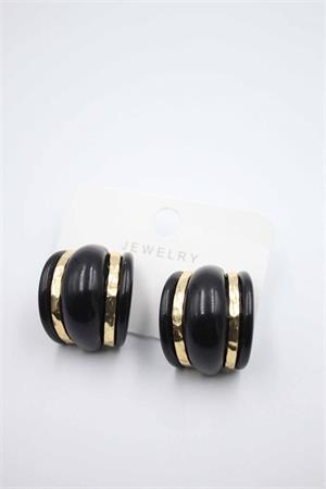 Akrilik Küpe - Siyah