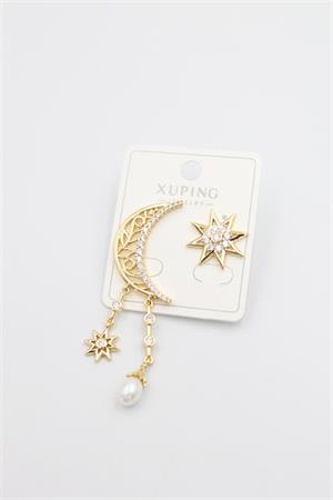 Ay Yıldız Küpe - Altın