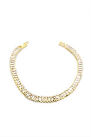 Baget Taşlı Su Yolu Bileklik - Altın