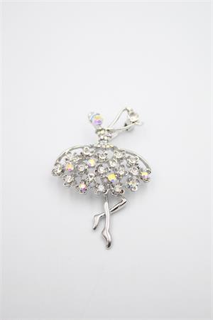 Balerin Broş - Gümüş