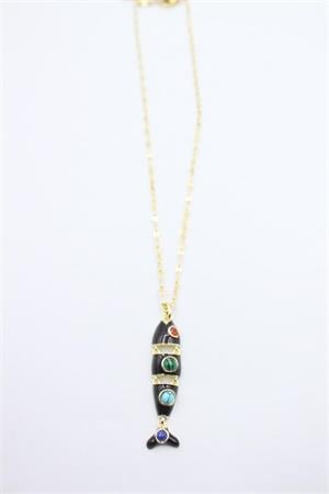 Balık Kolye - Siyah