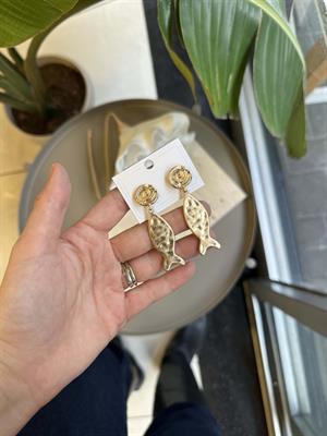 Balık Küpe - Altın