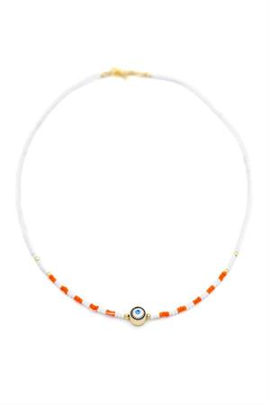 Boncuk Göz Kolye - Beyaz