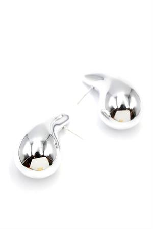 Büyük Boy Damla Küpe - Gümüş