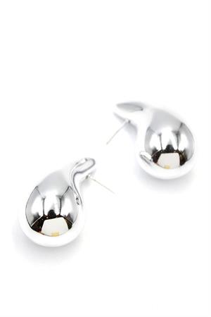 Büyük Boy Damla Küpe - Gümüş