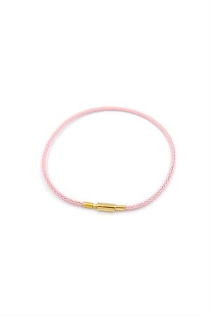 Çelik Hasır İp Bileklik - Pembe