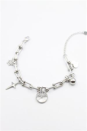 Charm Tfn Zincir Bileklik - Gümüş