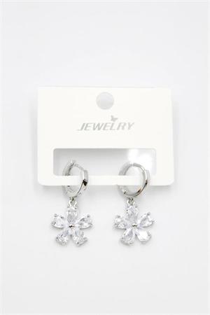 Çiçek Küpe - Beyaz